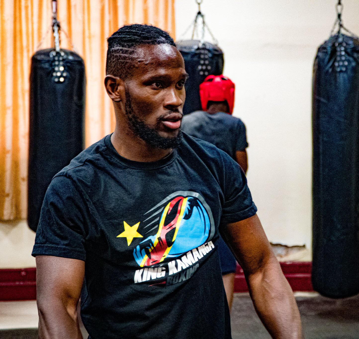 Famous personal trainer and professional boxer in Johannesburg South in a boxing gym